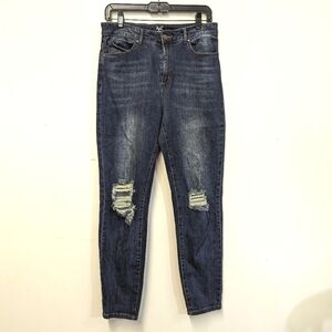 19V69 Italian Denim Jeans High Waist Slim Straight 28 6 Versace